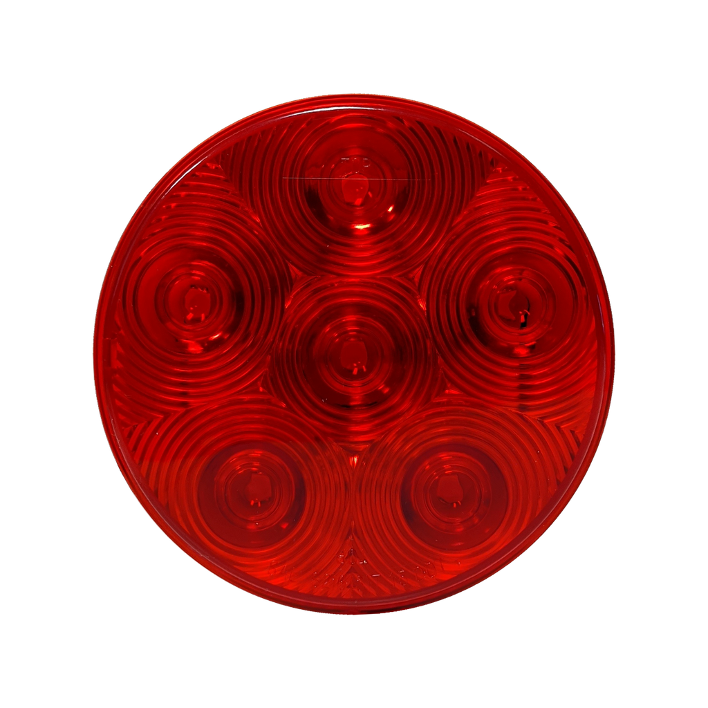 [LED4000-6RP] LED 4" Rd STT Lamp Red - 6-dio