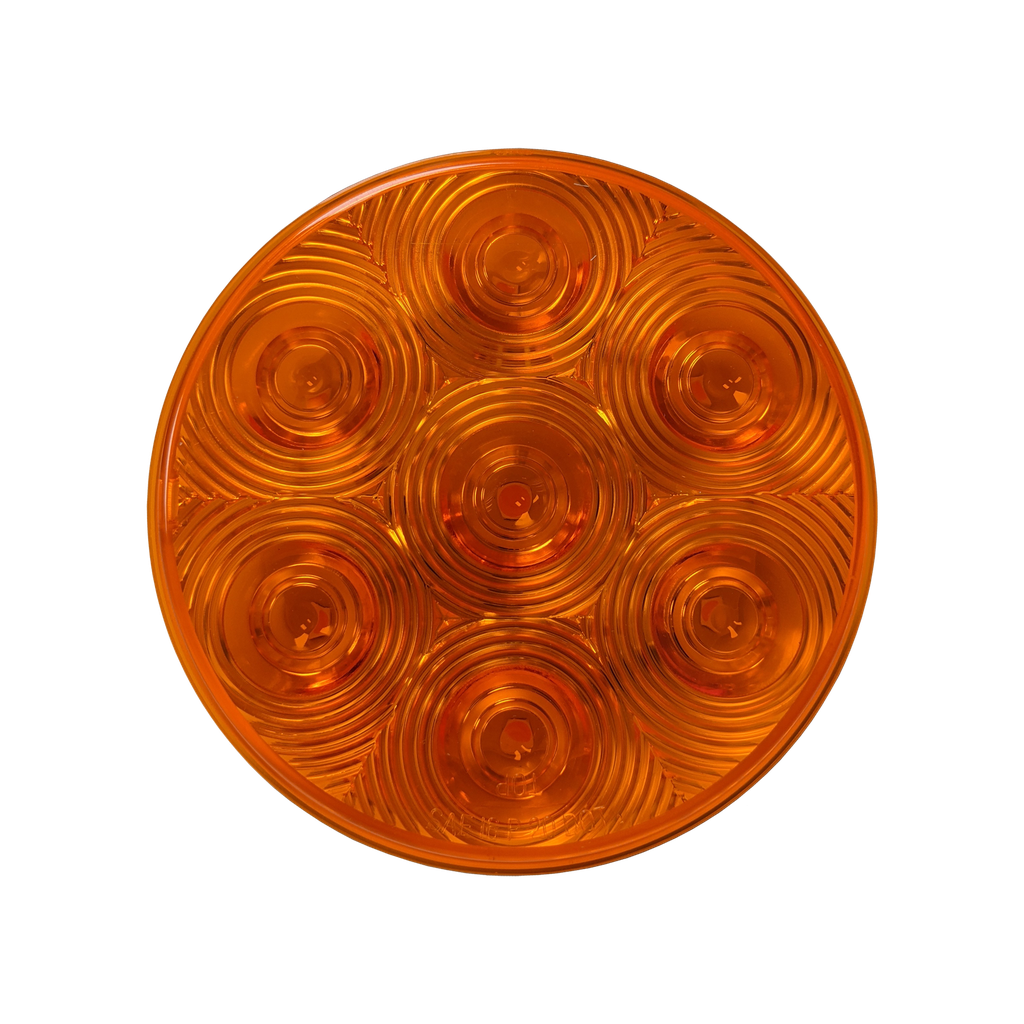 LED 4" Rd Signal/Park Lamp Amber - 7-dio