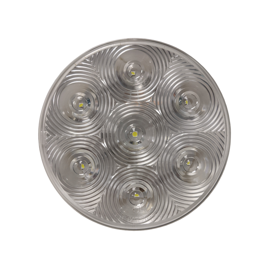 [LED4000-7CP] LED 4" Rd Clear Back Up Lamp - 7-dio