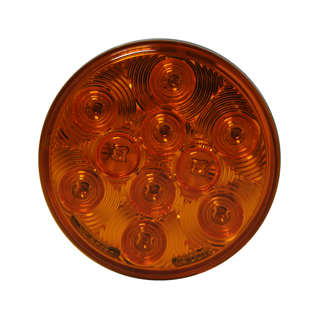[LED4000S-10AP] LED 4" Rd Signal/Park Lamp Amber - 10-dio