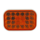 LED 4"x6" Signal/Park/Clearance Lamp Amber - 24-dio