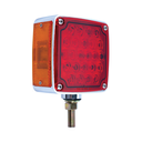 LED Square Fender Mt Left Hand Red/Amber 1 Stud