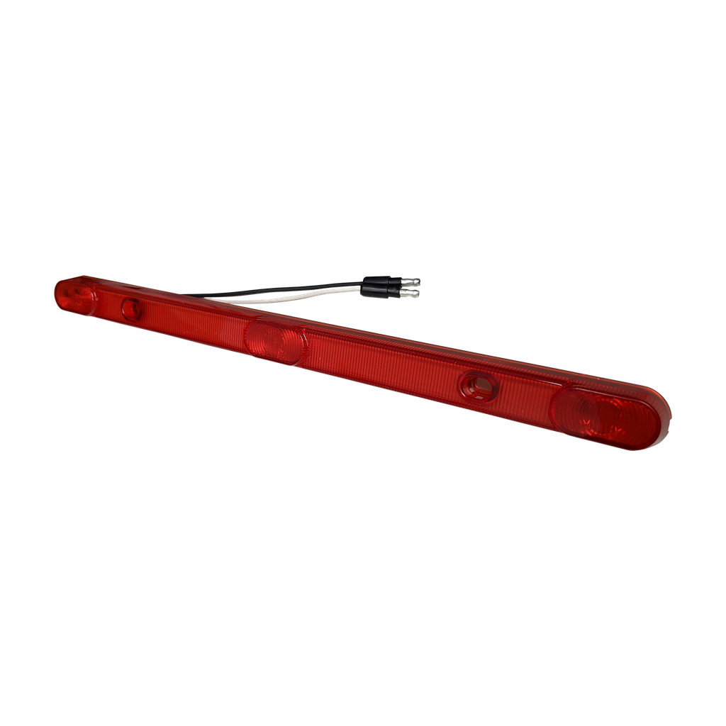 LED Slim Line Marker Light w/ Bar 0.18 Bullets Red - 3-dio