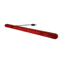 LED Slim Line Marker Light w/ Bar 0.18 Bullets Red - 3-dio