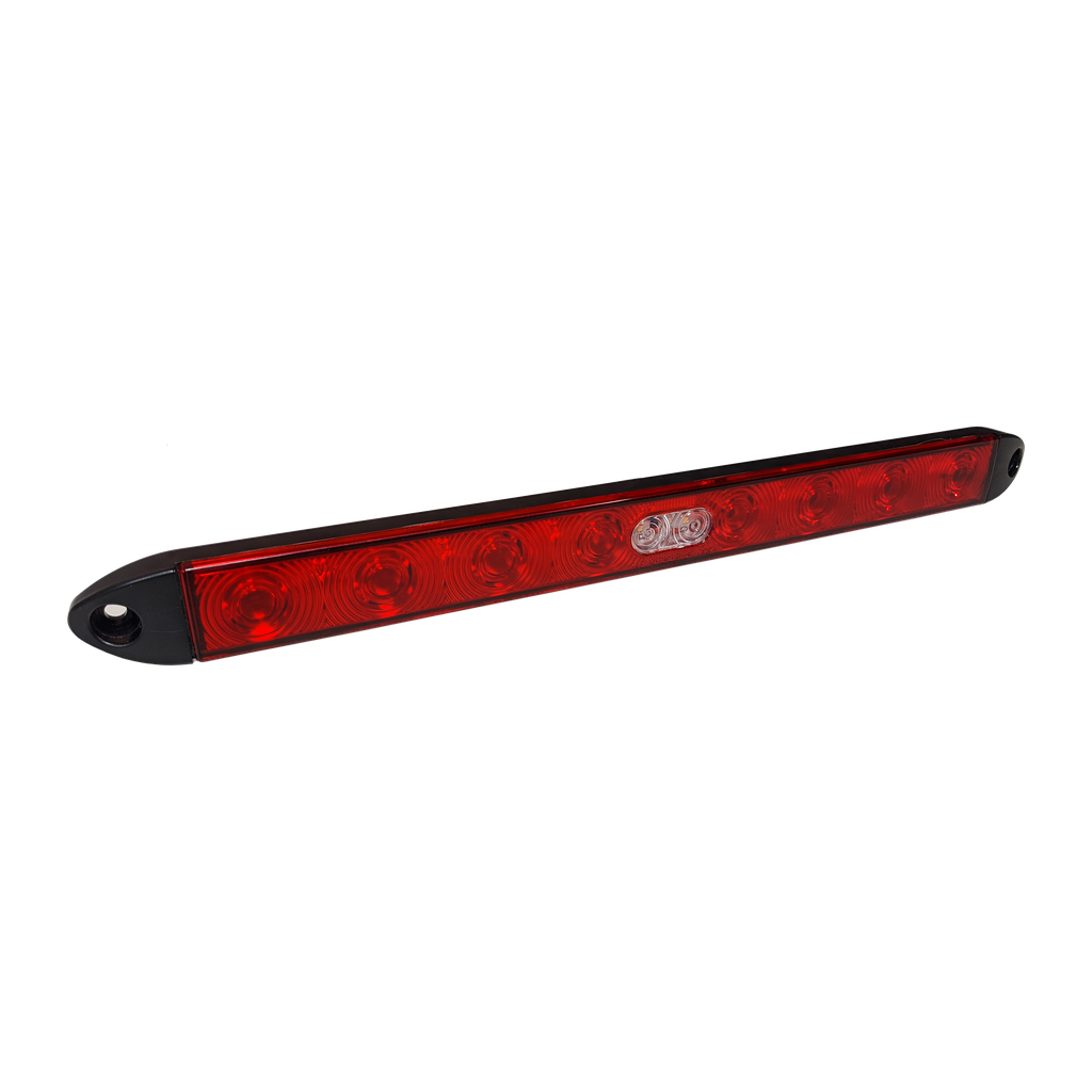 [LLB1155S-12RWP] LED 15.5" Slim Line STT/Backup Light Bar Red/White - 12-dio