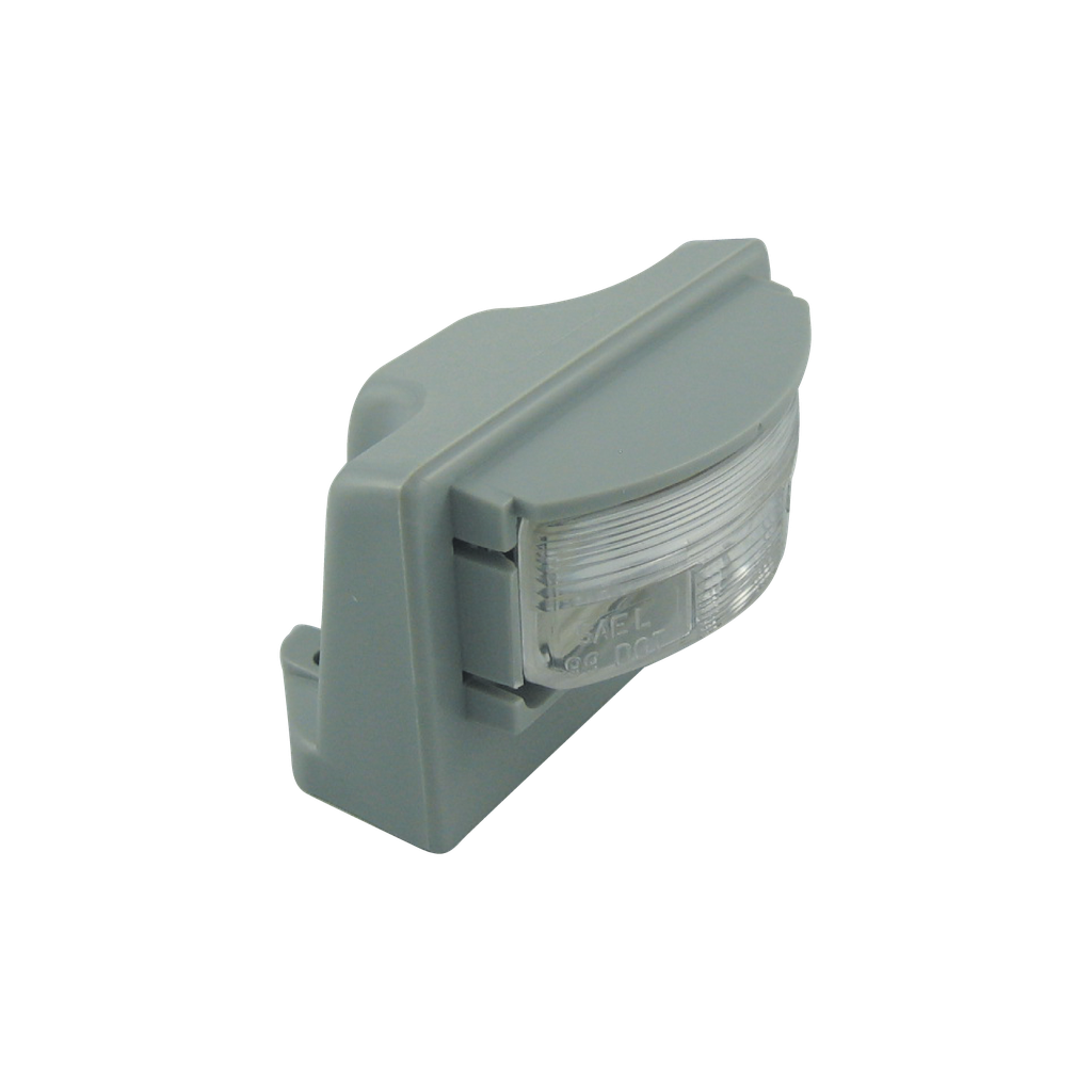 Grey License Lamp w/ SE1225L License Lamp
