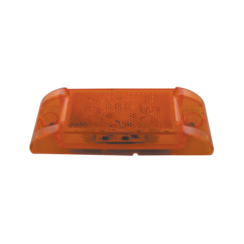 [LR2060-8AP] LED Turtle Back Reflective Marker Lamp Amber - 8-dio