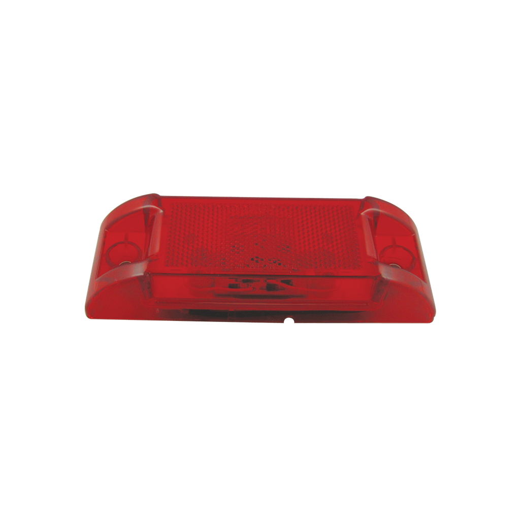 [LR2060-8RP] LED Turtle Back Reflective Marker Lamp Red - 8-dio