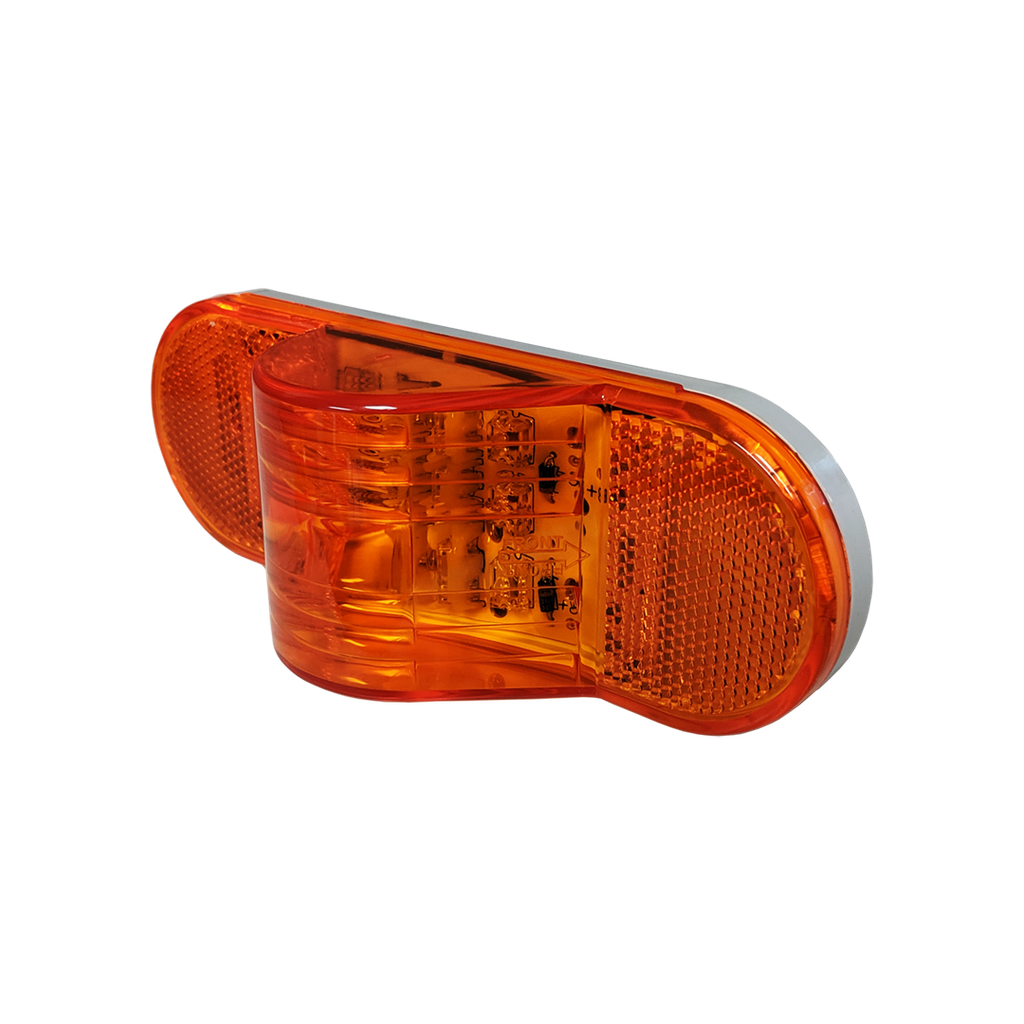 [LR2238-9AP] LED Oval Refl Mid Turn Signal Lamp Amber 9-dio for vehicle < 40ft