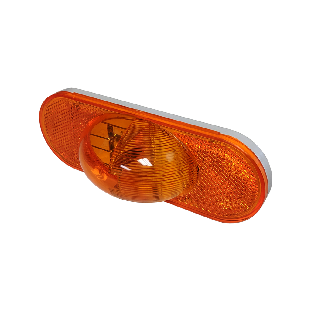 LED Oval Refl Mid Turn Signal Lamp Amber 9-dio for vehicle > 40ft