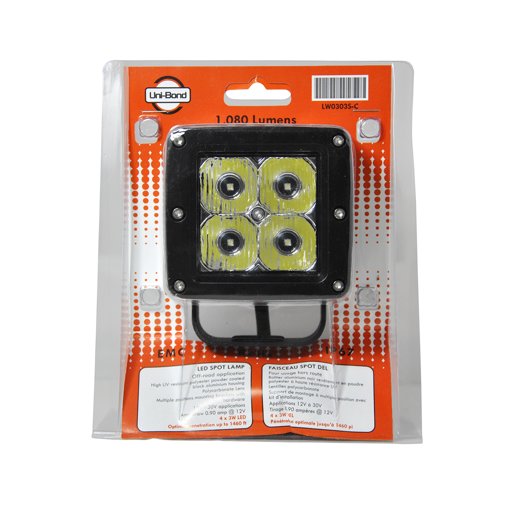 [LW0303S-C] 3" x 3" LED Spot Lamp