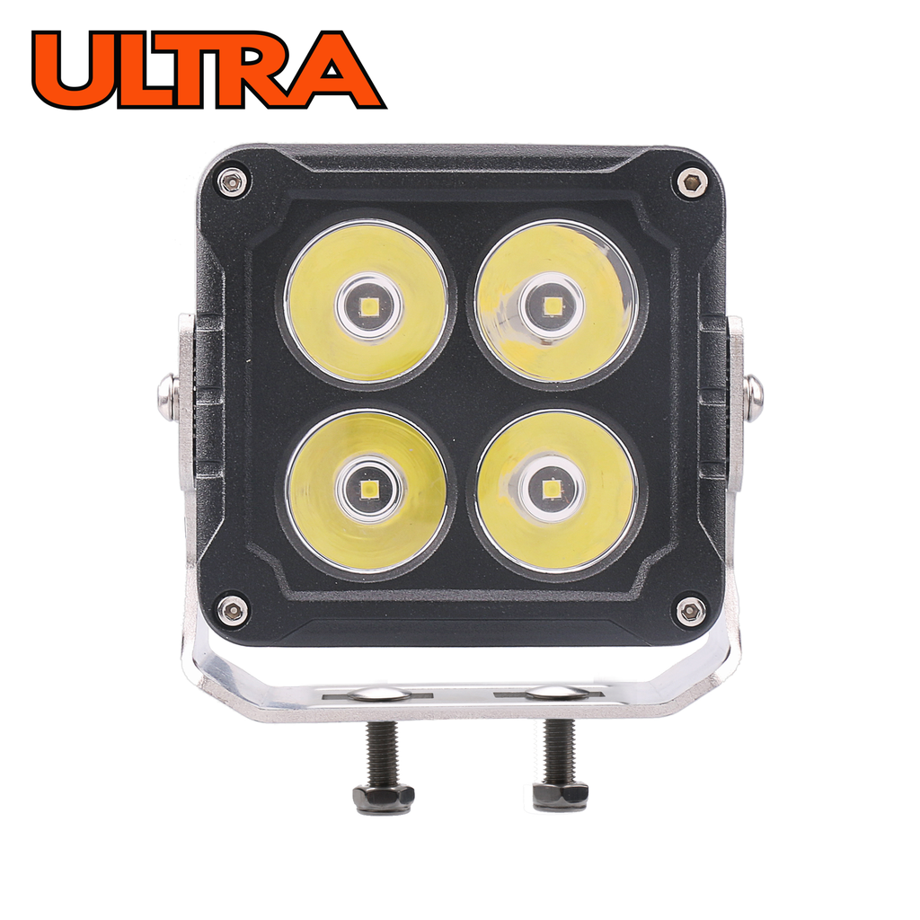 4.5" x 5" ULTRA LED Spot Lamp U-Bracket w/ Dual Bolt