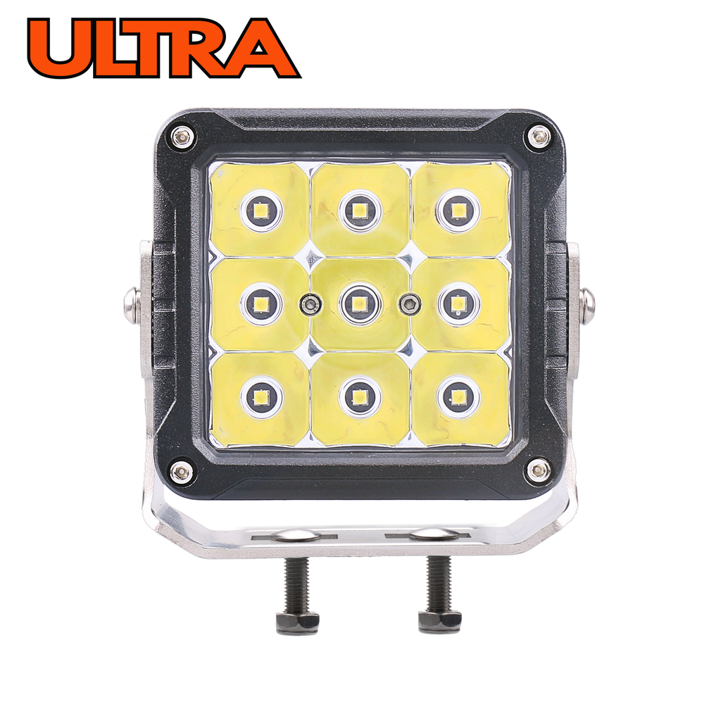 4.5" x 5" ULTRA LED Spot Lamp U-Bracket w/ Dual Bolt