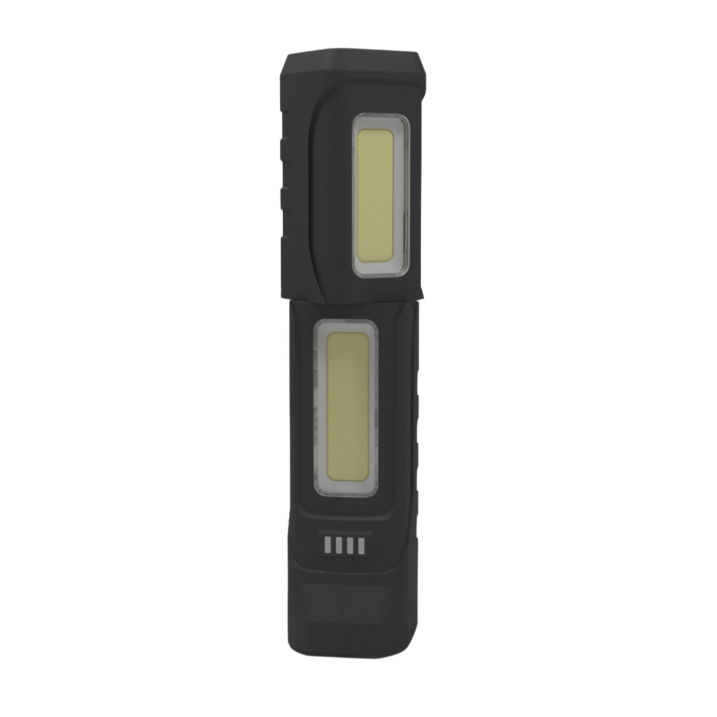 [LWR0802F] 8" Rechargeable LED Flashlight w/ Built-In Work Lamp