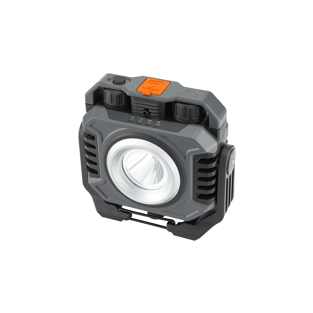 [LWR3320-RYW] 15W Portable LED Flood Lamp w/ Rechargeable Battery - White/Yellow/Red