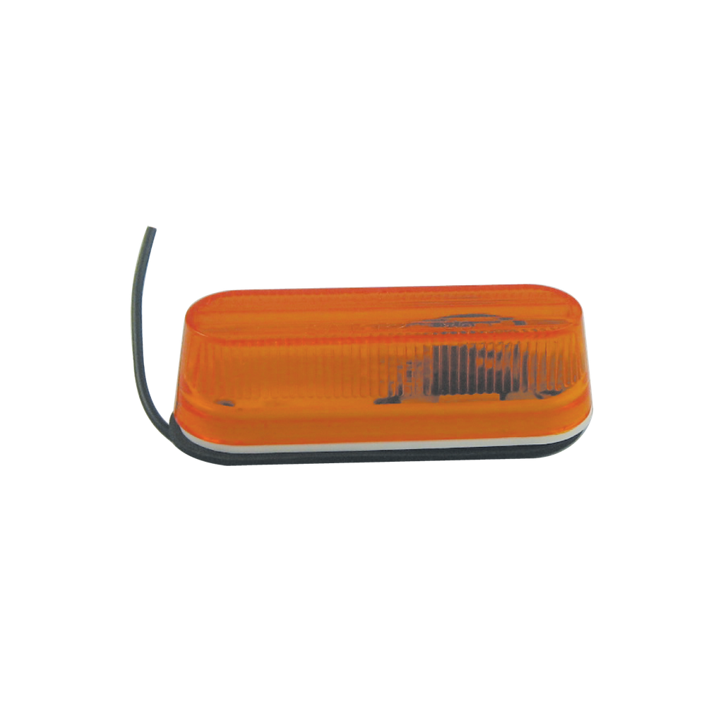 [ML1030AP] 1-1/8" x 3.5" Thinline Marker Lamp Amber (1 Bulb)