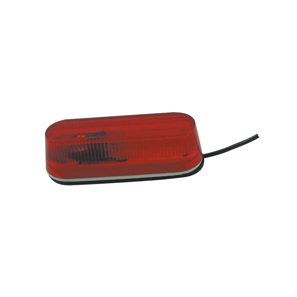 [ML1030RP] 1-1/8" x 3.5" Thinline Marker Lamp Red (1 Bulb)