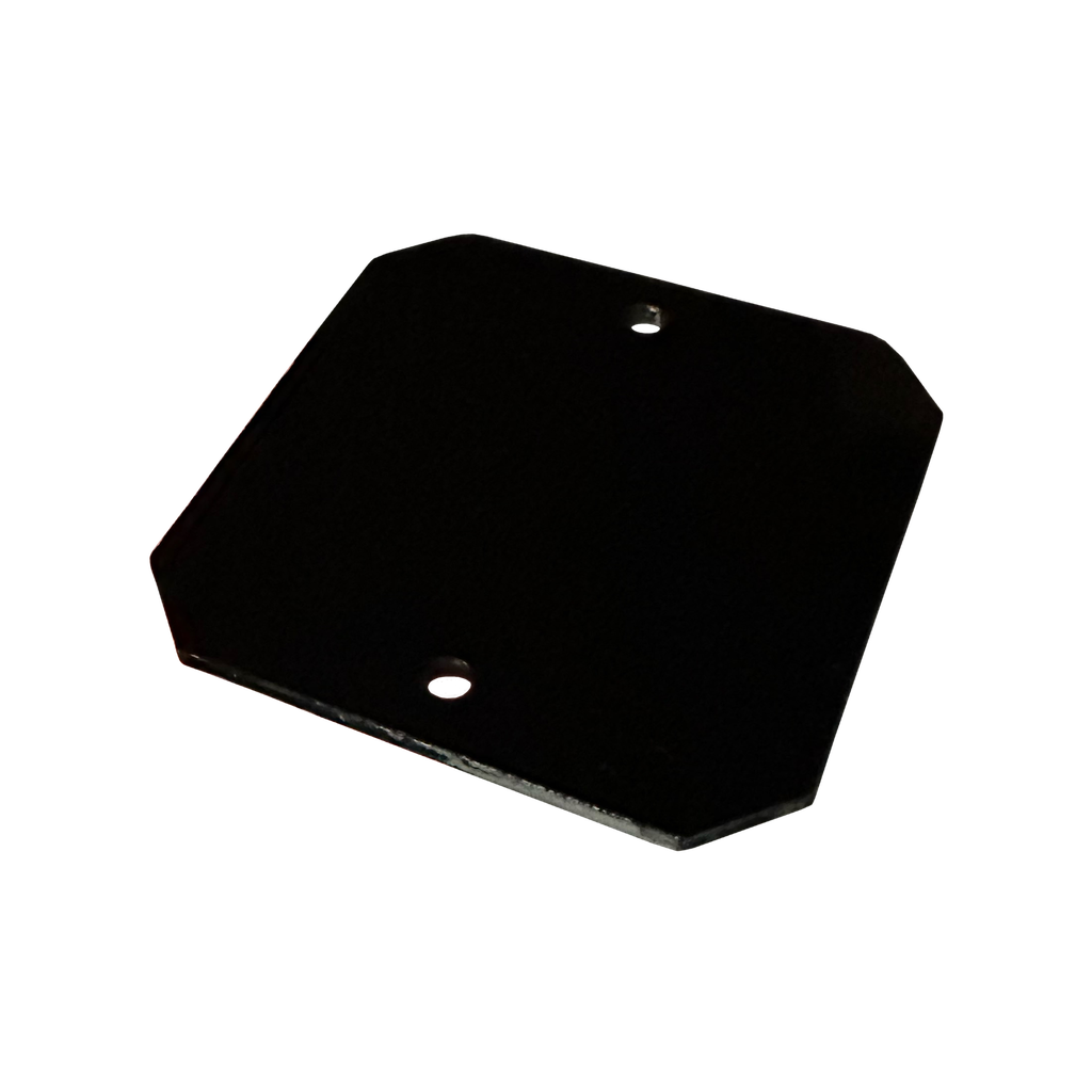3"x3" Black Powder Coated Metal Board with 3M Strip