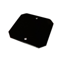 3"x3" Black Powder Coated Metal Board with 3M Strip