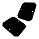 3"x3" Black Powder Coated Metal Board with 3M Strip - 2/pk