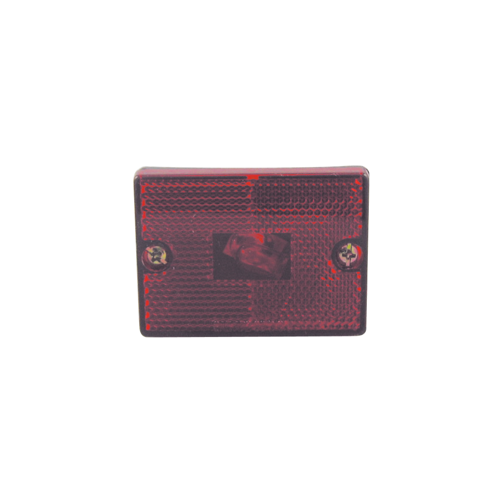 [MR2020RP] 2" x 2.75" Stud Mount Reflective Marker Lamp Red