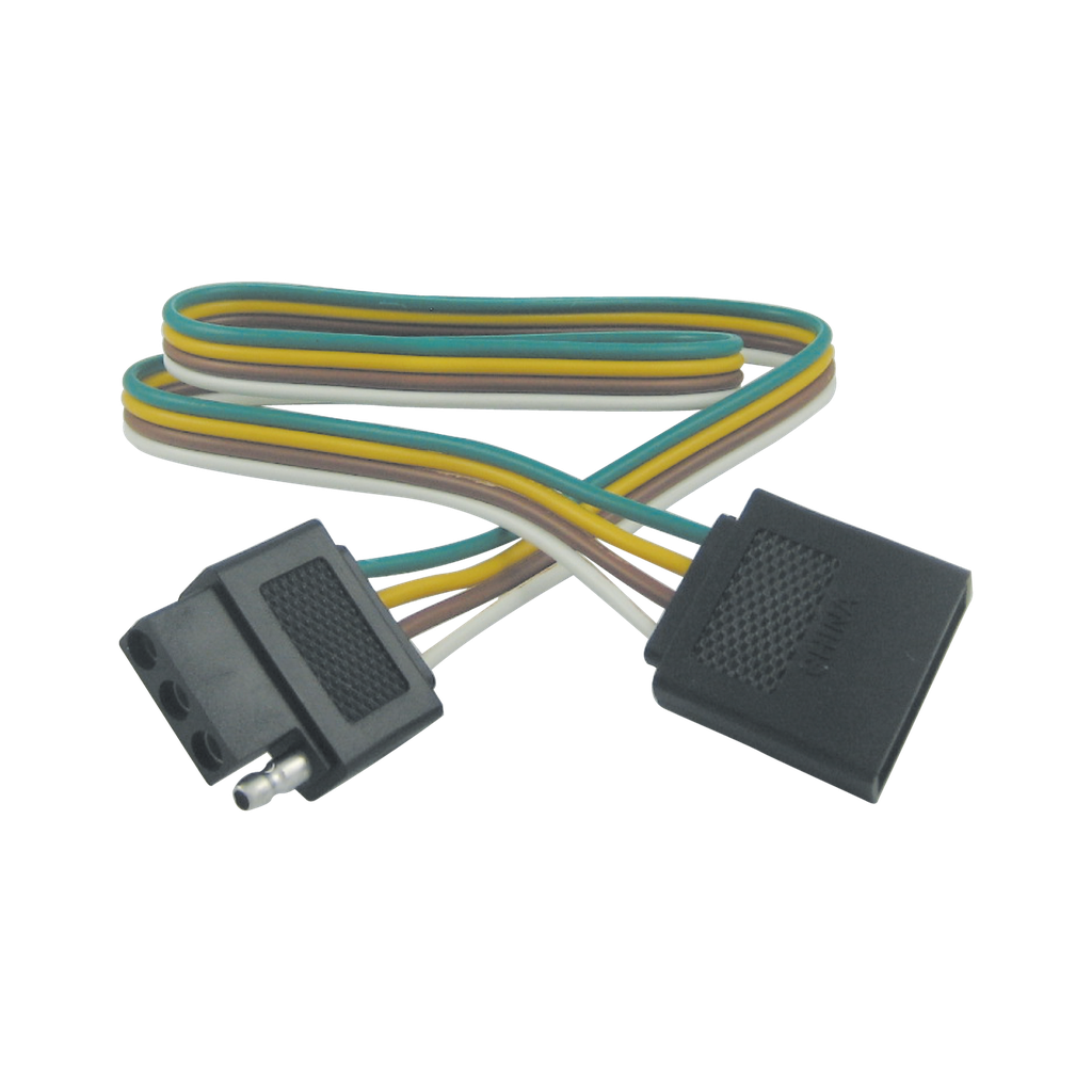 [PT2404P] 24" 4-Wire Flat Ribbon Wire w/ Trunk & Trailer Connectors