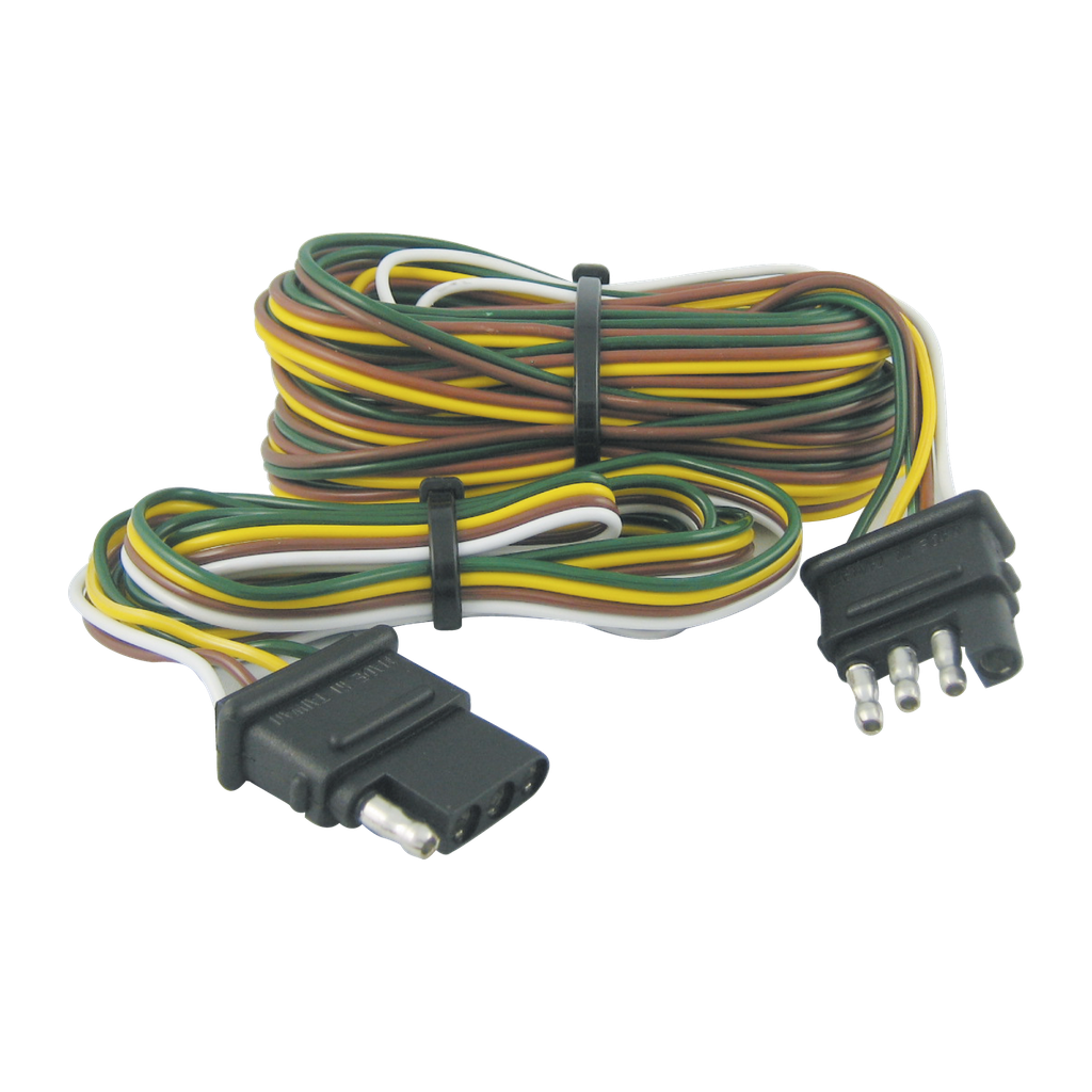 [PT2505P] 25 ft Flat Ribbon Wire Set w/ Trunk & Trailer Connectors