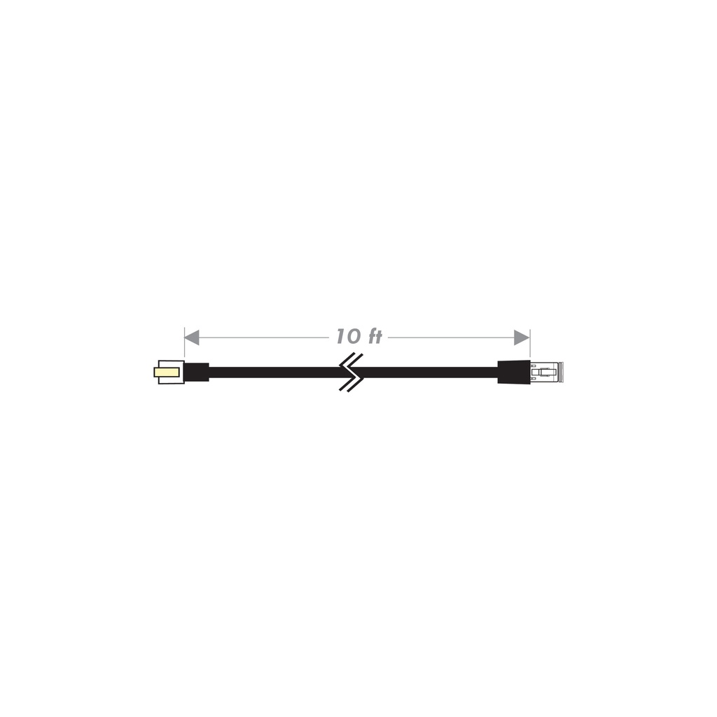 [PT8603-10] 10 ft Extension Harness w/ 6-Pin Male & Female Connectors