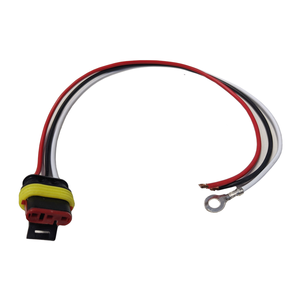 [PT9181-1P] Double Contact Straight Plug w/ Weather Proof 3-Pin Connection