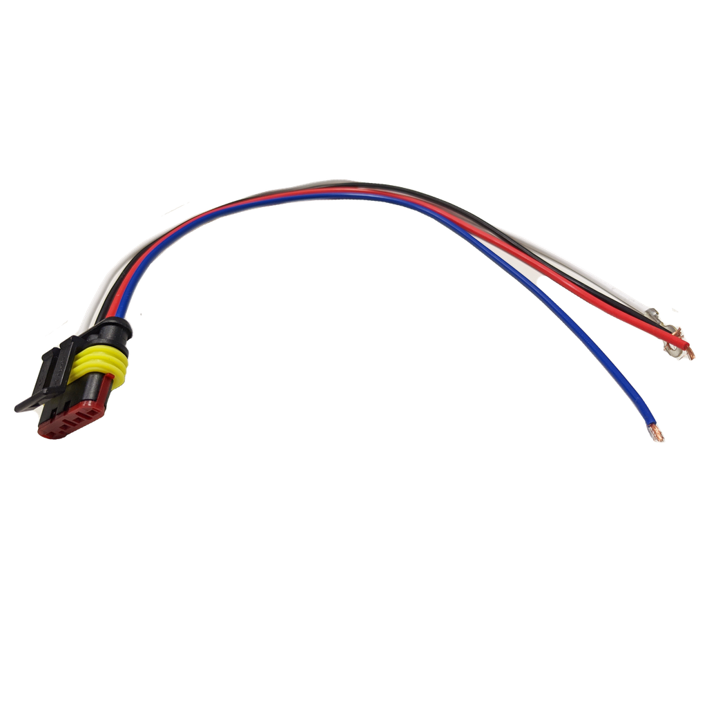 [PT9181-4P] Straight Plug w/ Weather Proof 4-Pin Connection