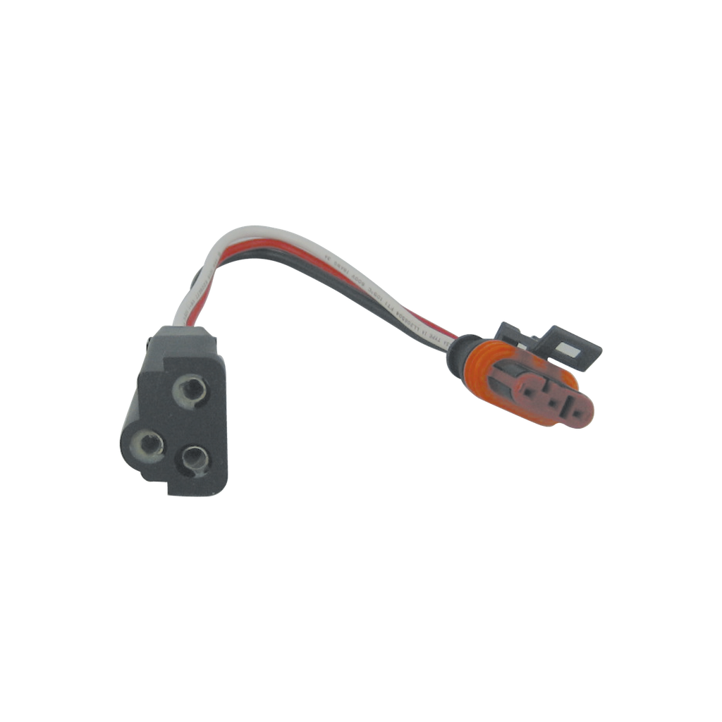 Double Contact Straight Plug w/ Weather Proof Connector