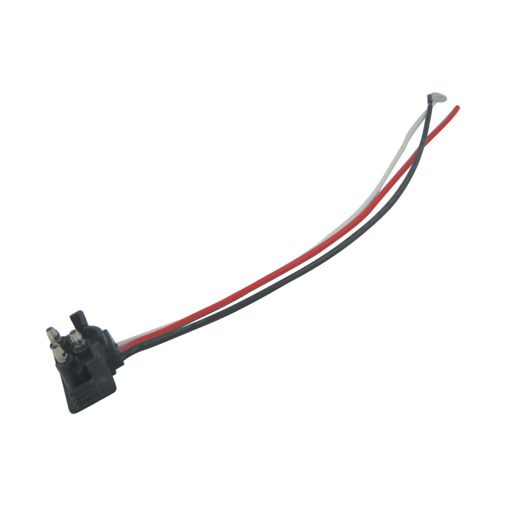 Double Contact Right Angle Plug w/ 1 Ring Terminal