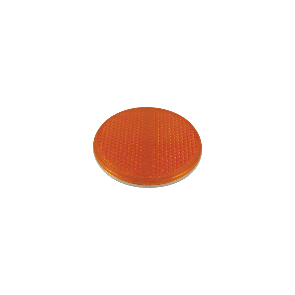 [RF2001AP] 2-1/4" Rd Adhesive Back Reflector Amber
