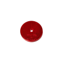 2-1/4" Rd Plastic Back Centre Hole Reflector Red