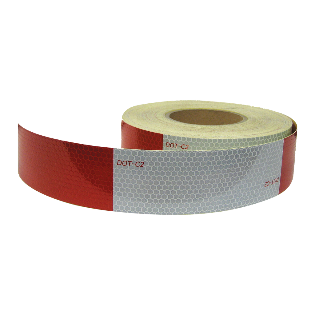[RT20150RW] 150ft Roll 2" Conspicuity Tape Red/Silver