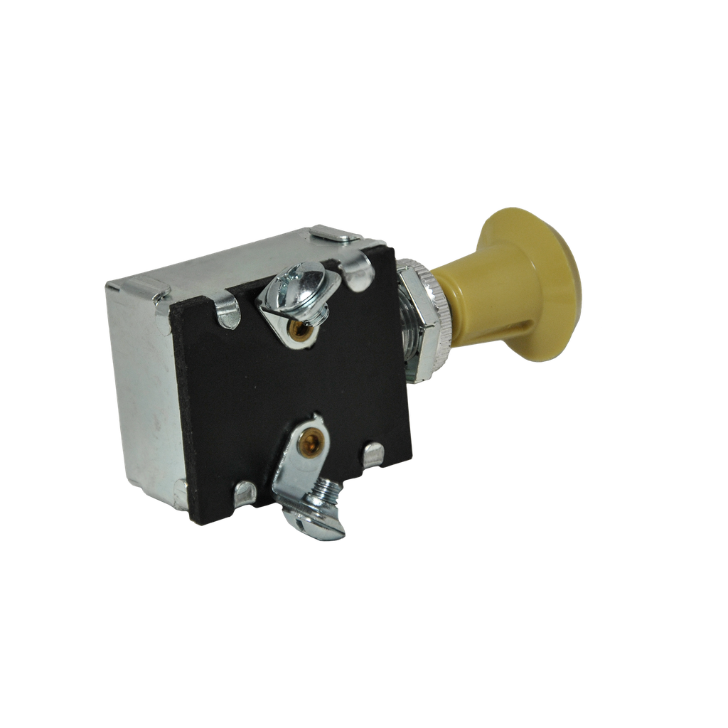 [SP101] On-Off Push Pull Ivory Plastic Knob Switch 12V 2 Screws