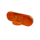 Oval Sealed Reflective Mid Turn Signal Lamp Amber