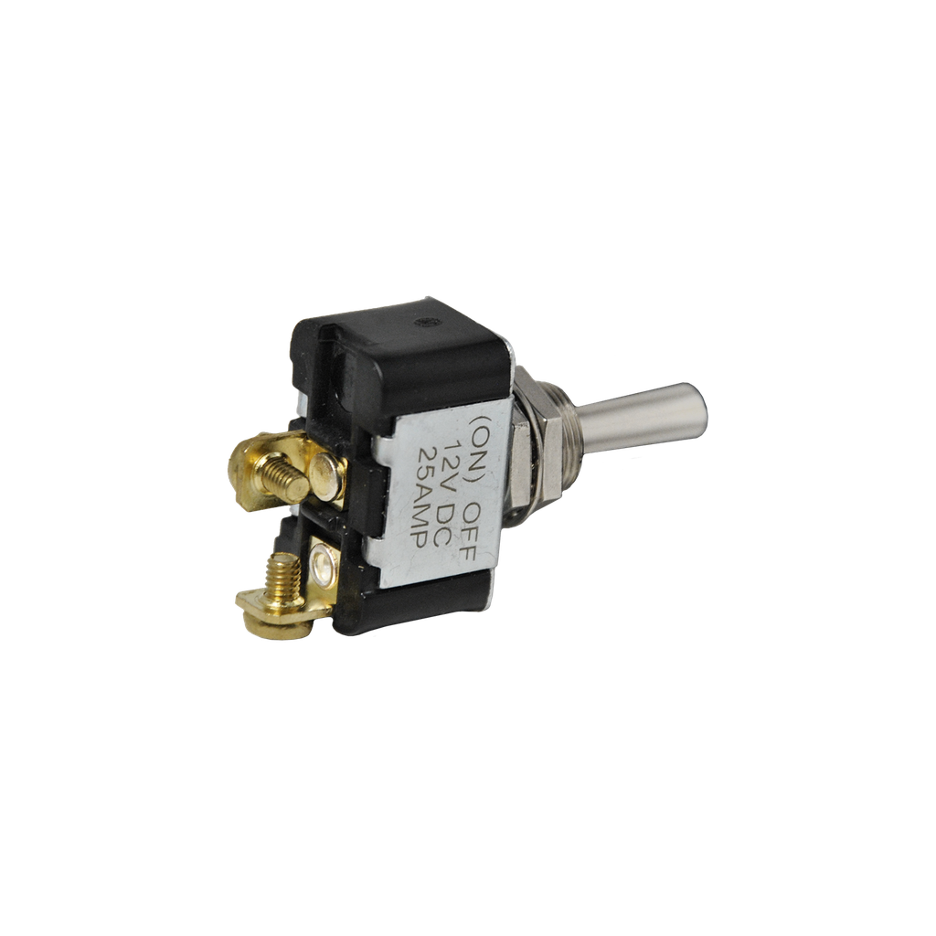 Off-MomOn Chrome Toggle Switch 12V 2 Screws