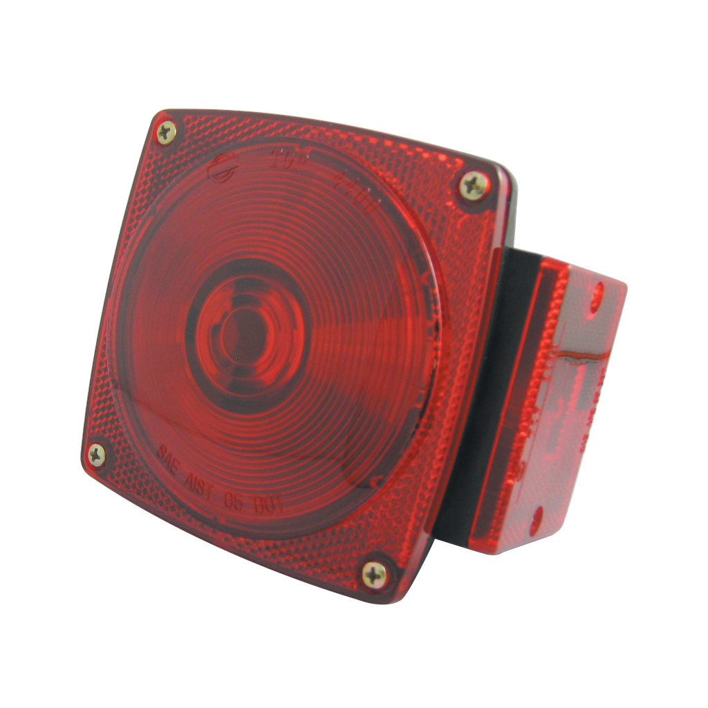 Submersible STT Trailer Lamp Red for Vehicle Under 80" Wide