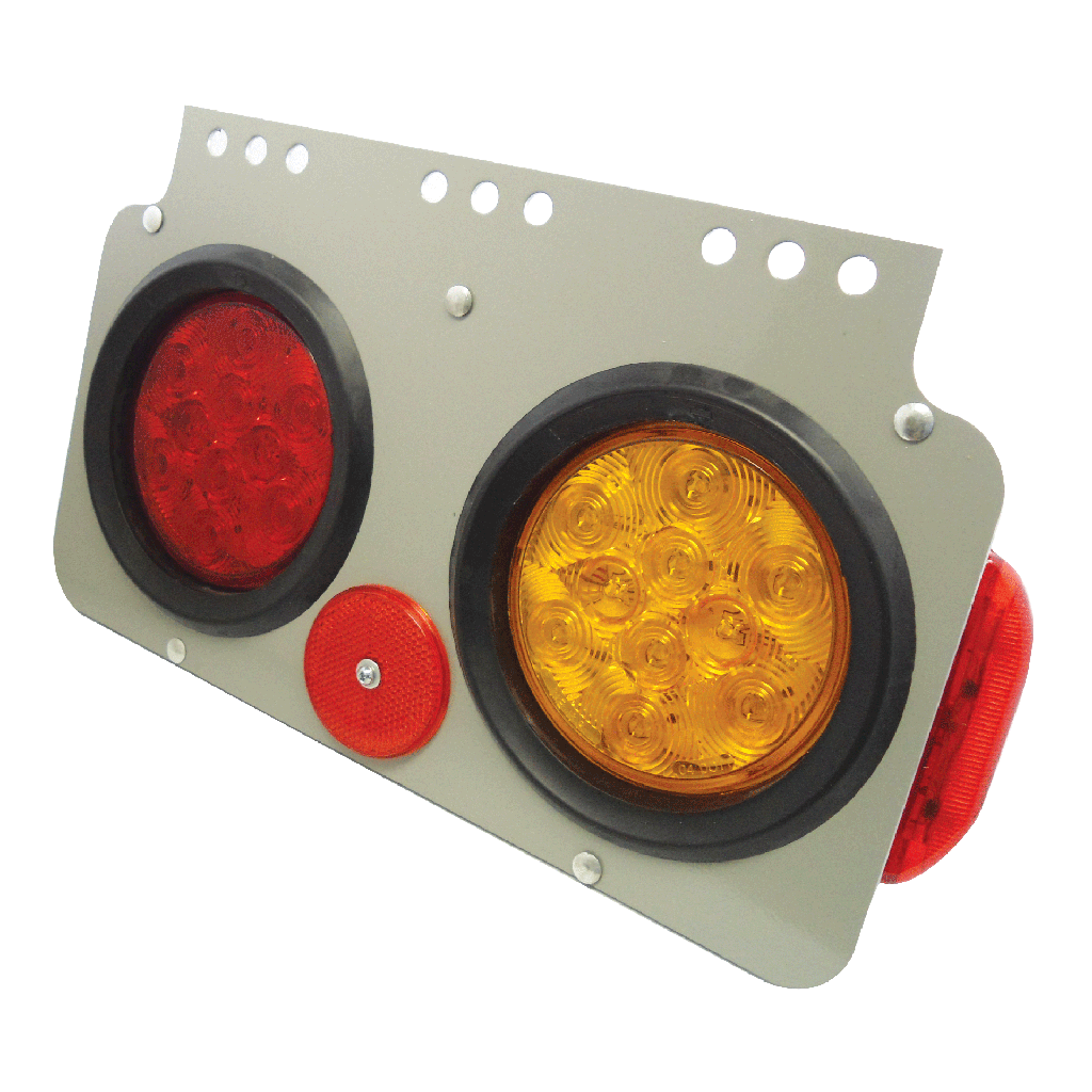 [TM9810R] 10-dio LED Module Right w/ Red on Left & Side Marker/Amber on Right