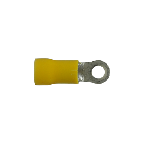 Insulated Ring Terminals Yellow 12-10 Ga Stud 6 - 50/pack