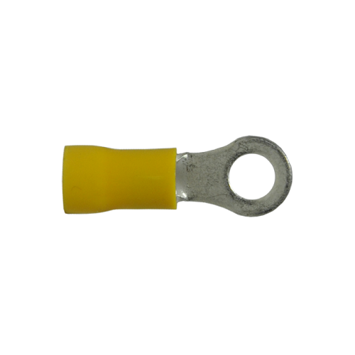 Insulated Ring Terminals Yellow 12-10 Ga Stud 10 - 50/pack