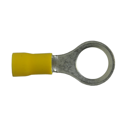 [TR1038-50] Insulated Ring Terminals Yellow 12-10 Ga Stud 3/8" - 50/pack