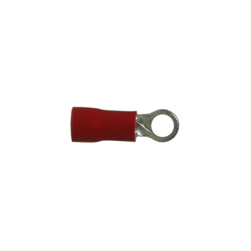 Insulated Ring Terminals Red 22-18 Ga Stud 6 - 50/pack