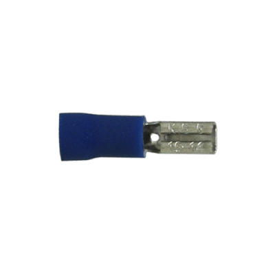 Insulated Slide Connectors Female Blue 16-14 Ga .110" x .020" - 50/pack