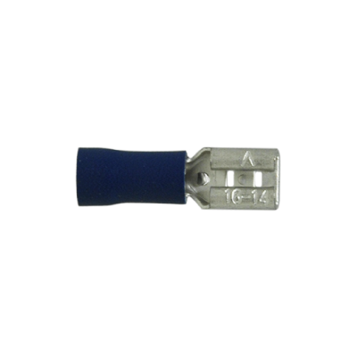 [TSF14187-50] Insulated Slide Connectors Female Blue 16-14 Ga .187" x .032" - 50/pack