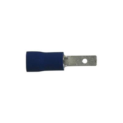[TSM14110-50] Insulated Slide Connectors Male Blue 16-14 Ga .110" x .020" - 50/pack