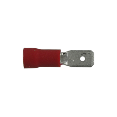 Insulated Slide Connectors Male Red 22-18 Ga .187" x .032" - 50/pack