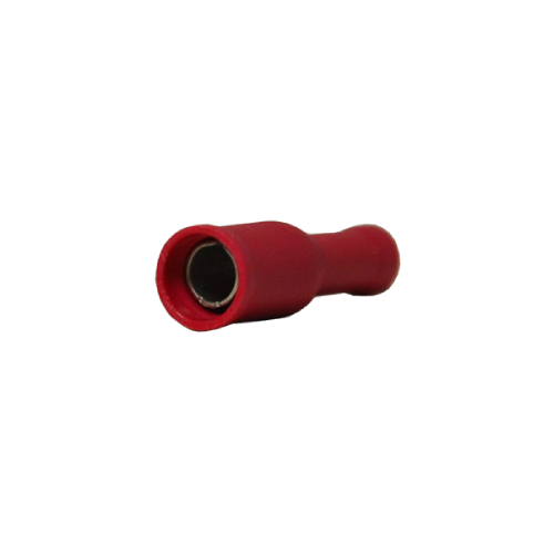 Insulated Bullet Connectors Female Red 22-18 Ga 0.156" - 50/pack