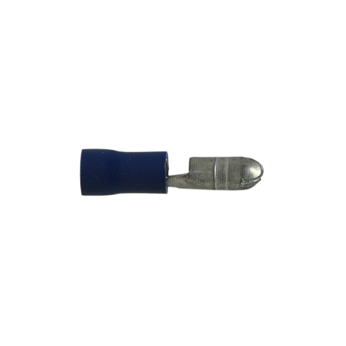 Insulated Bullet Connectors Male Blue 16-14 Ga 0.156" - 50/pack